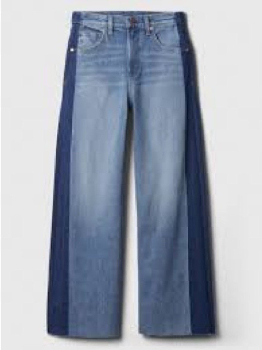 GAP Two-Tone Wide-Leg Jeans